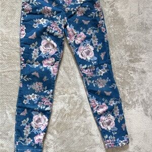 Floral Blue Kid’s Jeans